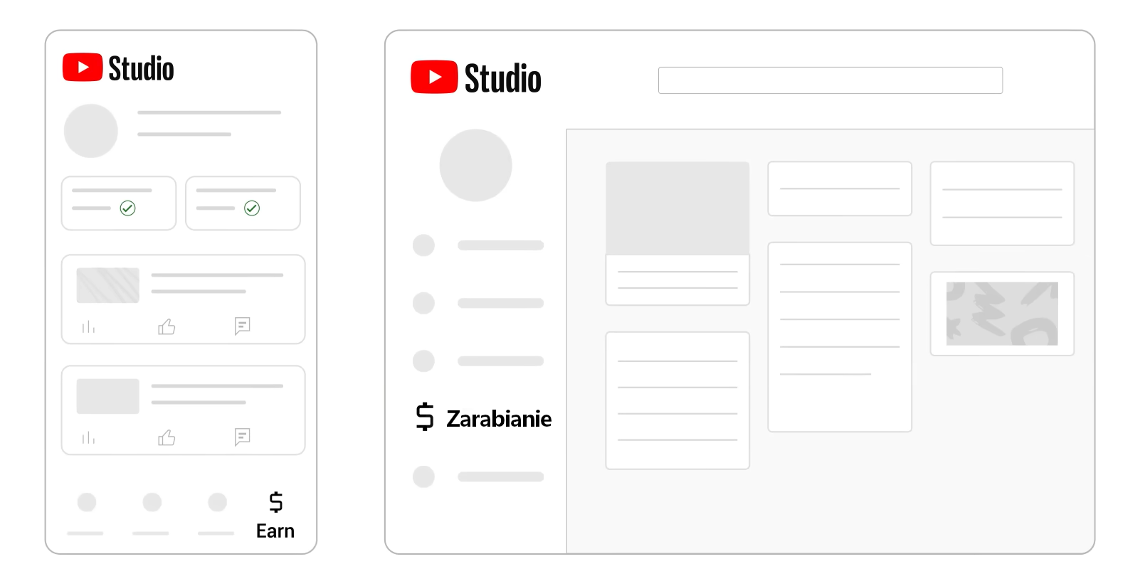 Program partnerski YouTube - sekcja Zarabianie